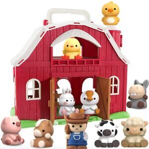 NEW Letapapa Big Barn Toy Farm Animals Figures Baby Toddler Preschool Play